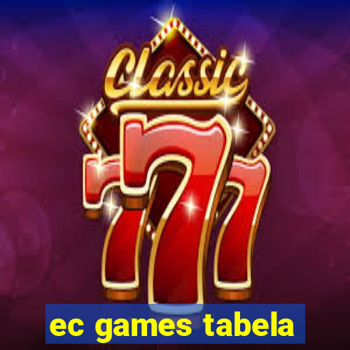 ec games tabela